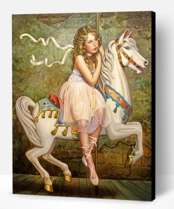 Ballerina And Carousel Paint By Number