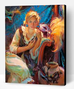 Beautiful Blond Girl Paint By Number
