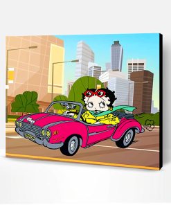 Betty Boop Driving Paint By Number