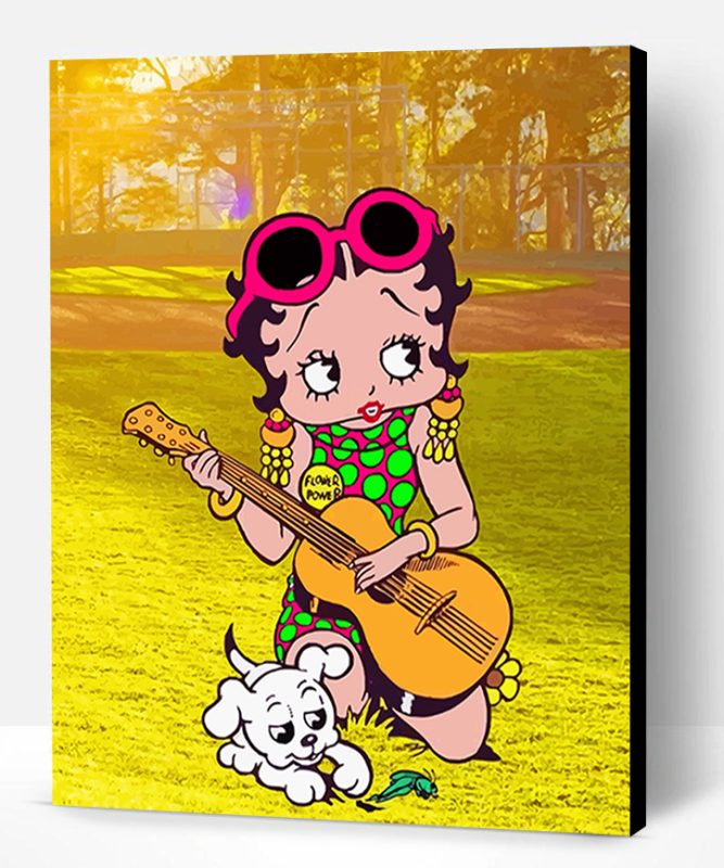 Betty Boop Playing Music Paint By Number