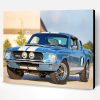 Blue Ford GT 500 Paint By Number
