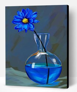 Blue Flower Still Life Paint By Number
