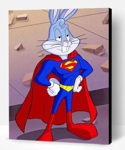 Bugs Bunny Superman Paint By Number