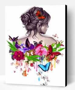 Aesthetic Butterfly Girl Paint By Number