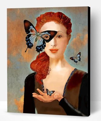 Butterfly Woman Paint By Number