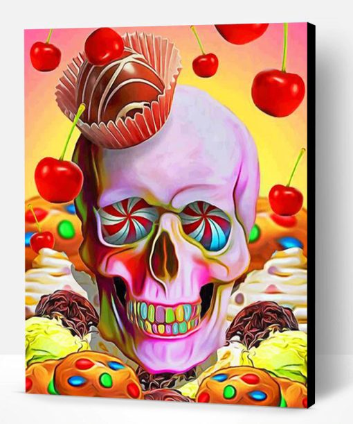 Candy Skull Paint By Number