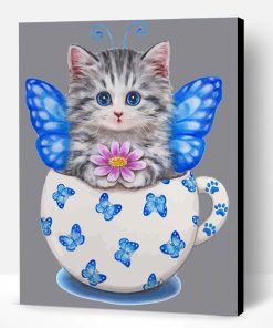 Cat Butterfly Paint By Number