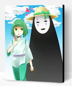 Chihiro And Haku No Face Paint By Number