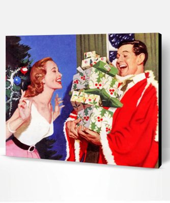 Christmas Couple Paint By Number