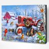 Christmas Farm Paint By Number