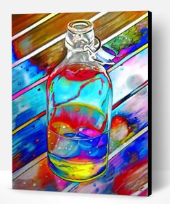 Colorful Glass Bottle Paint By Number