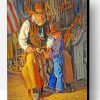 Cowboy And His Grandfather Paint By Number