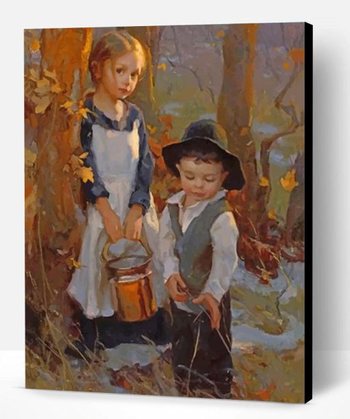 Cute Siblings Paint By Number