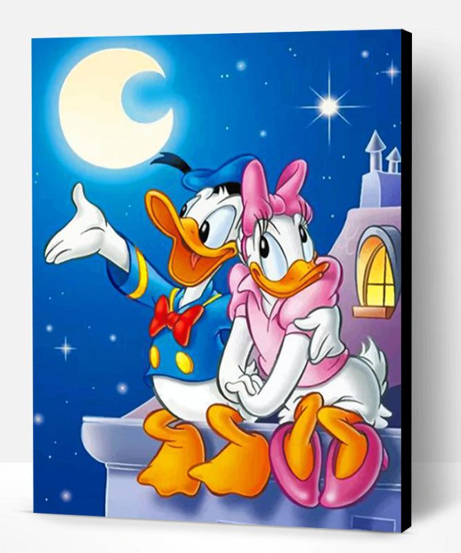 Donald Duck And Daisy Paint By Number