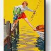 Fishing Girl Paint By Number