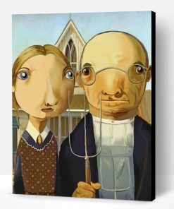 Funny American Gothic Paint By Number