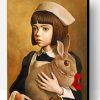 Girl And Rabbit Paint By Number