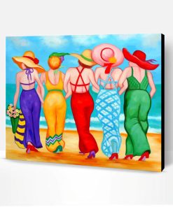 Girls On The Beach Paint By Number