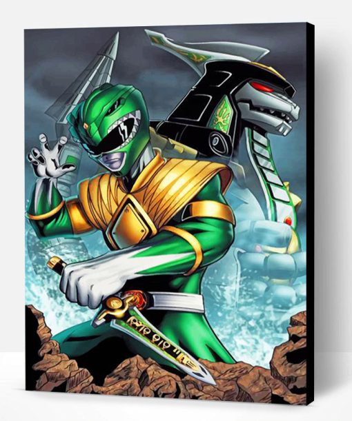 Green Power Ranger Paint By Number