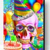 Happy Candy Skull Paint By Number