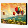 Hot Air Balloon Scene Paint By Number