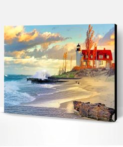 Lighthouse Scenery Paint By Number
