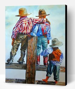 Little Cowboys Paint By Number
