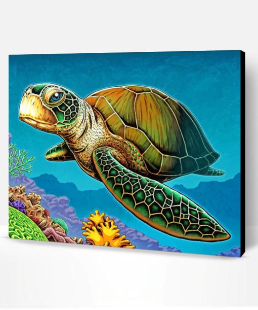 Loggerhead Sea Turtle Paint By Number