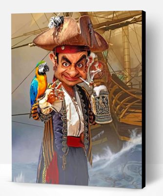 Mr Bean Pirate Paint By Number