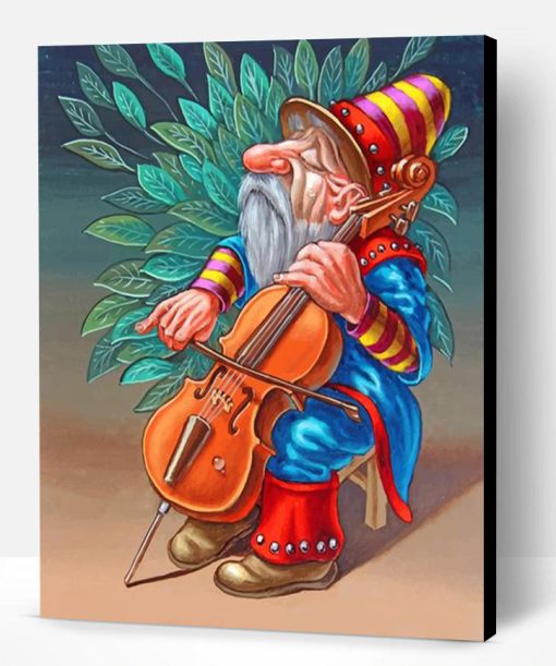 Musician Dwarf Paint By Number