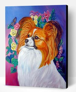 Papillon Dog Paint By Number