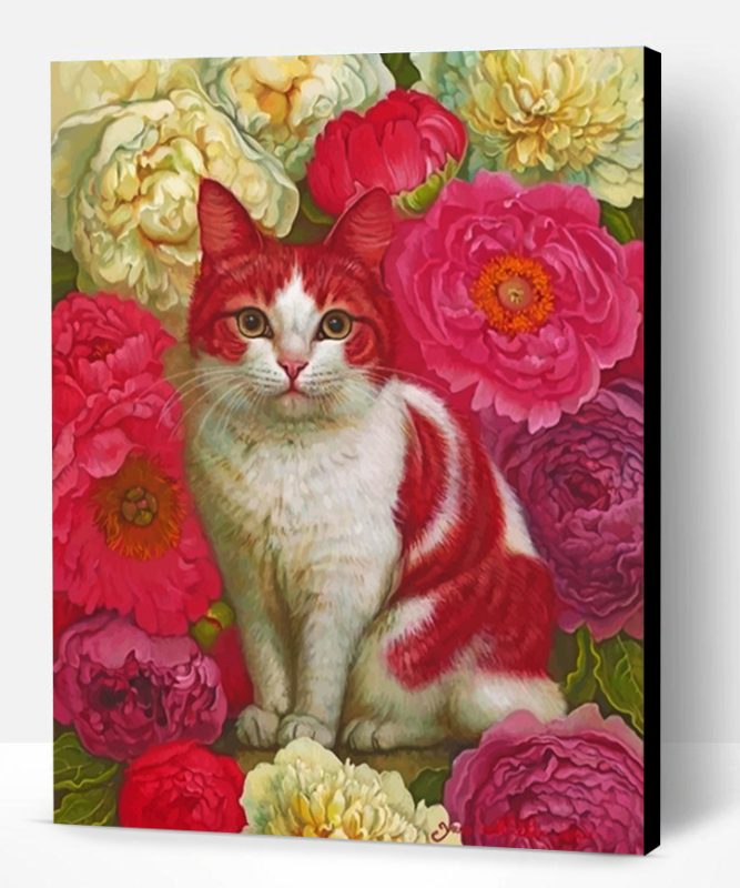 Pink Cat Paint By Number