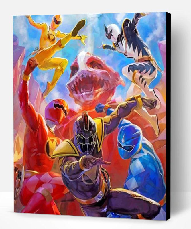 Power Rangers Illustration Paint By Number