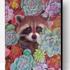 Raccoon In Succulent Paint By Number