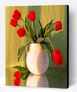 Aesthetic Red Flowers Paint By Number