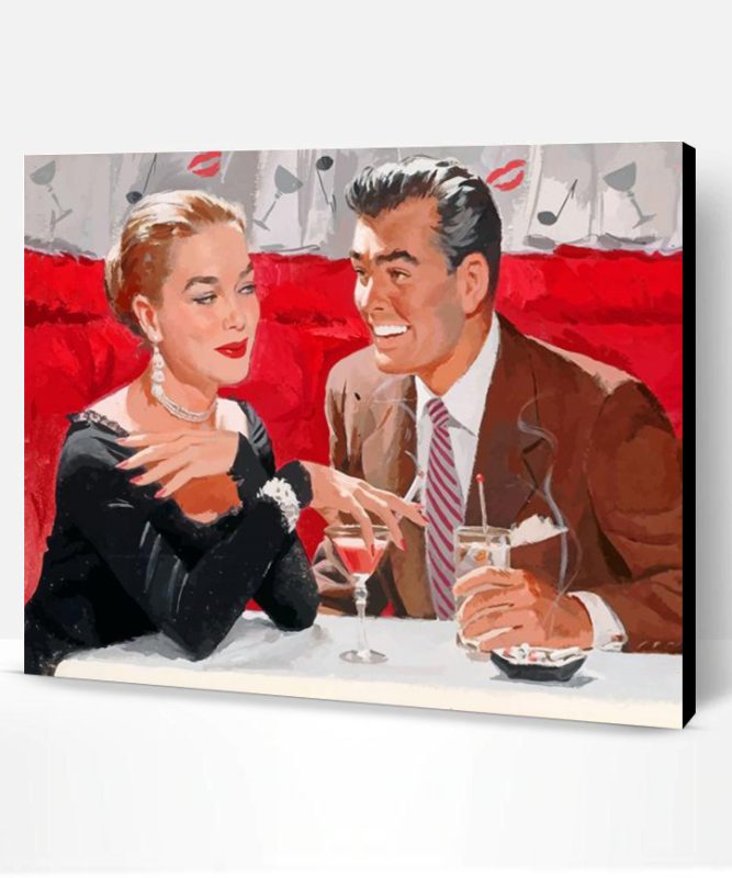 Aesthetic Retro Couple Paint By Number