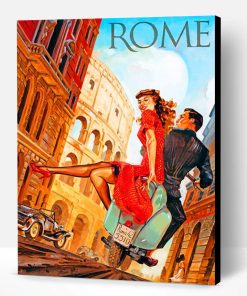 Rome Italy Illustration Paint By Number