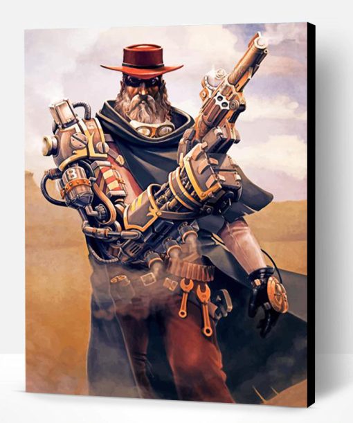 Steampunk Cowboy Paint By Number