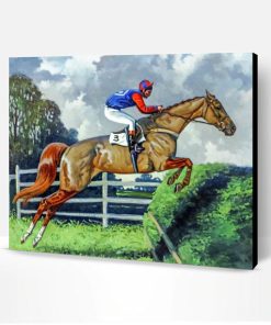 Steeplechase Horse Paint By Number