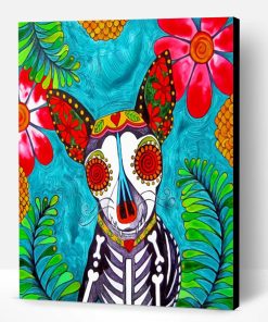 Sugar Skull Chihuahua Art Paint By Number