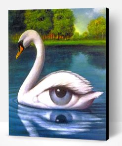 Swan Eye Paint By Number