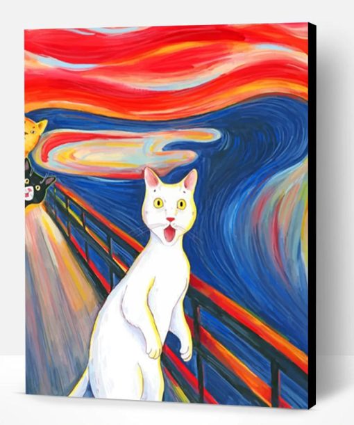 The Scream Cat Paint By Number