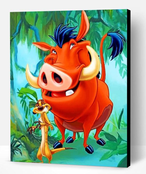 Timon And Pumbaa Paint By Number