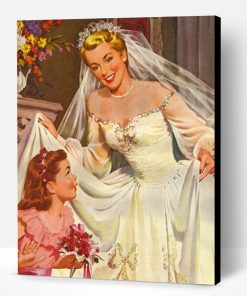 Vintage Bride Paint By Number