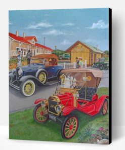 Vintage Cars Paint By Number