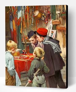Vintage Children Paint By Number