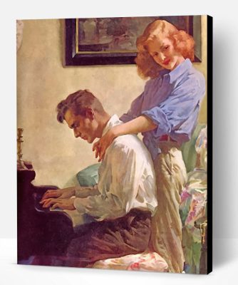 Vintage Couple Paint By Number