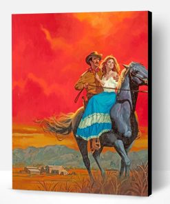 Wild West Couple Paint By Number