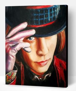 Willy Wonka Johnny Depp Paint By Number