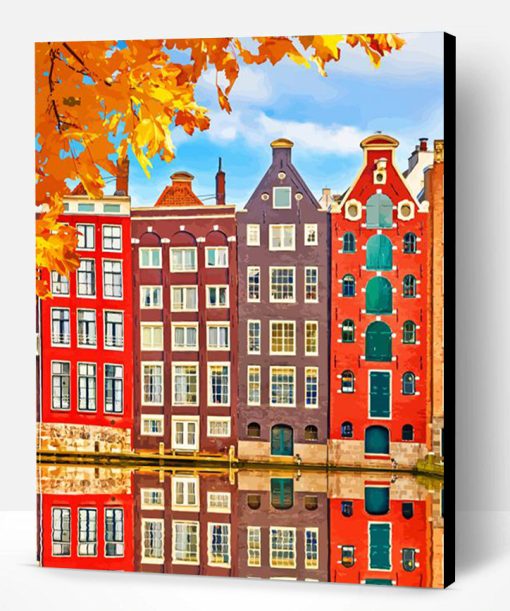 Amsterdam Buildings Paint By Number